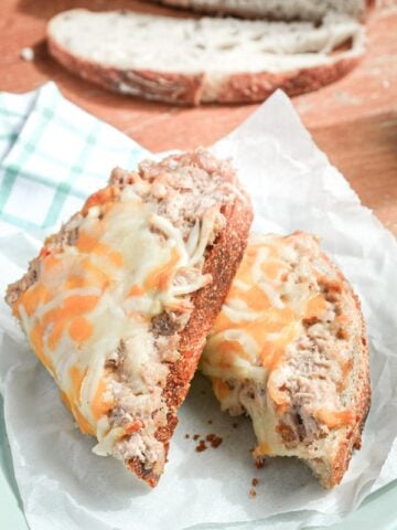 It doesn't get much more frugal than Sourdough Tuna Melts! With the right seasonings and a thick slice of crusty sourdough bread, you're ready to serve dinner in less than 20 Minutes!