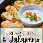 cream cheese and jalapeno pinwheels