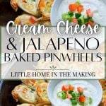 cream cheese and jalapeno baked pinwheels