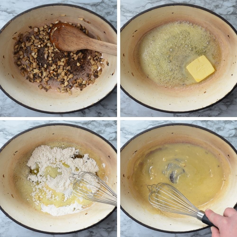 How to make a roux to make your own condensed soups.