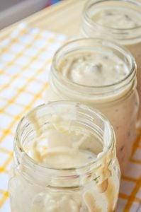 3 jars of homemade condensed cream of mushroom soup