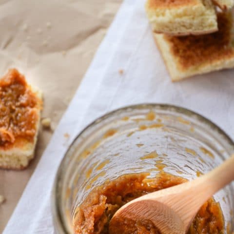 This Caramelized Onion Spread lends an incredible flavor to a variety of uses and can be made ahead of time! A little goes a long way. Low Carb.