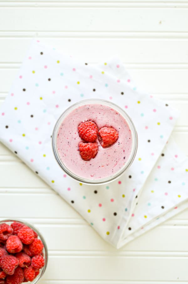 This Basic Berry Kefir Smoothie can't get any easier! Frozen fruit and homemade milk kefir blend to make an easy, healthy, and gut-friendly breakfast.