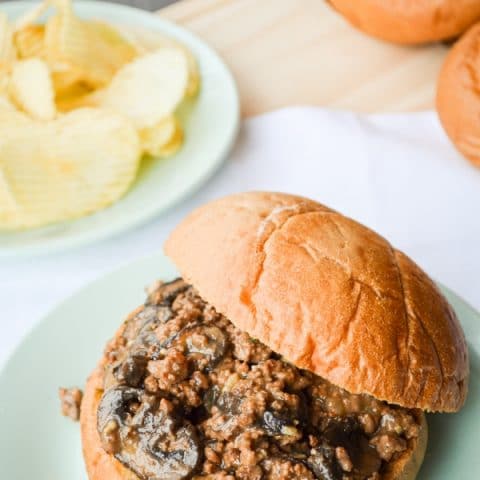 Looking for an easy ground beef recipe? Try these delicious Brown Bear Loose Meat Sandwiches! Savory, not sweet! An easy, but delicious skillet meal.