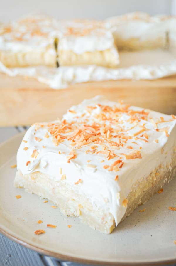 Coconut Cream Shortbread Bars Dessert for a Crowd