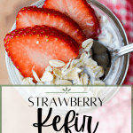 strawberry kefir overnight oats