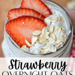 strawberry kefir overnight oats