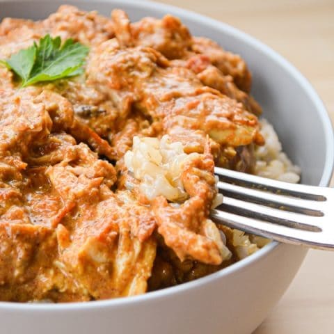 The BEST Chicken Thighs Crock Pot recipe! Slow Cooker Butter Chicken is an easy, flavorful meal that makes excellent use of slow and low cooking!