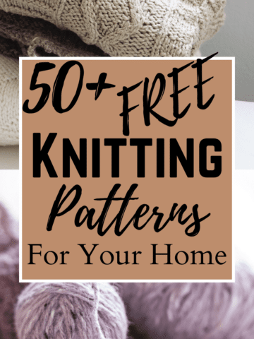 If you've been bit by the knitting bug, you know you just want to knit everything in sight! Try these FREE knitting patterns for your home!