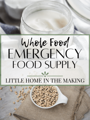 Do you eat a whole foods or traditional diet? Check out this list of suggestions for an Emergency Food Supply on a whole foods diet. There are so many ways to preserve natural, fresh food. Read on for more information!