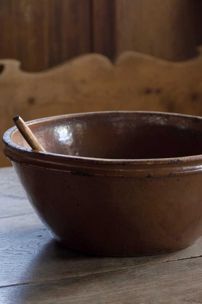 A large ceramic bowl.