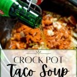 crock pot chicken taco souop