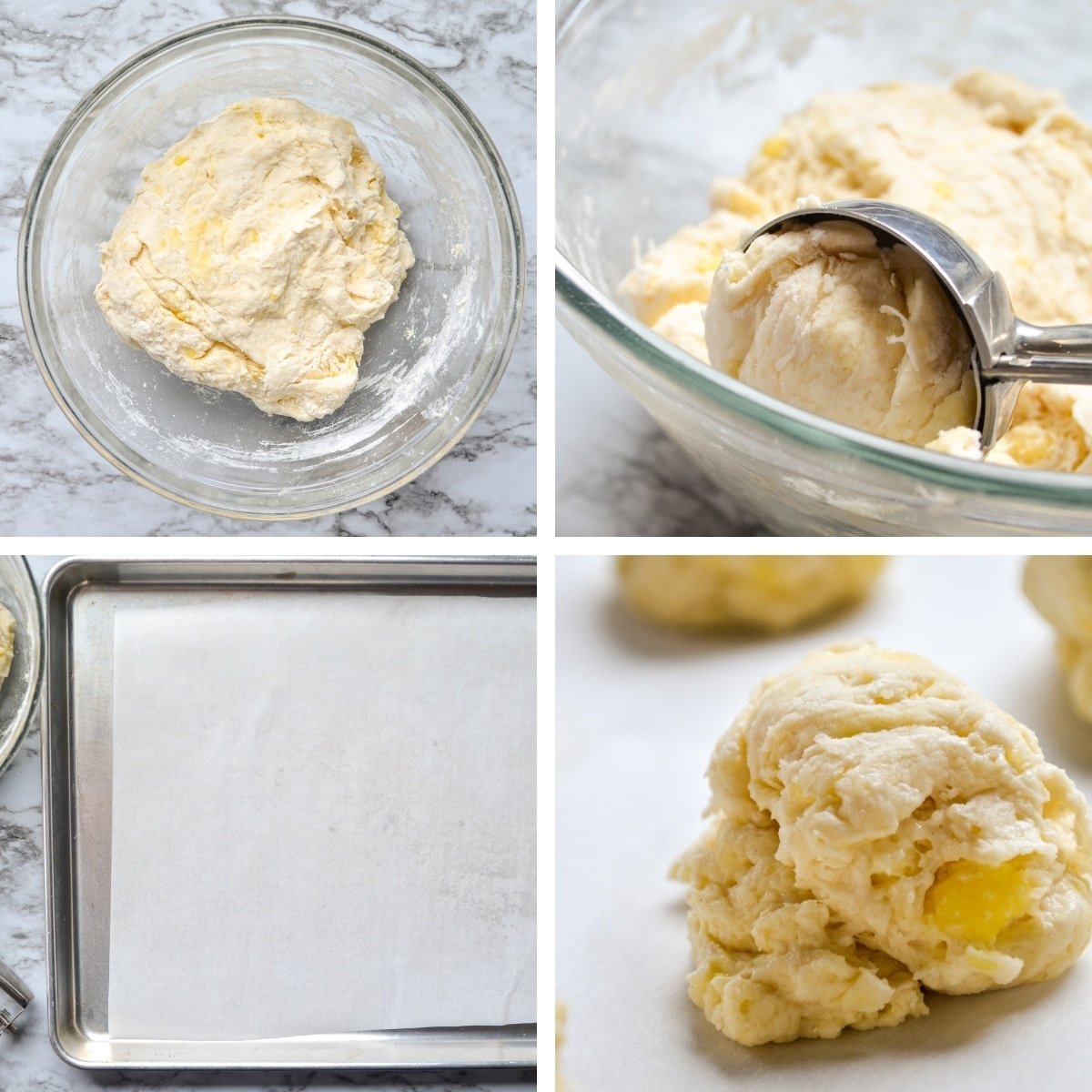 How to make sourdough discard drop biscuits.