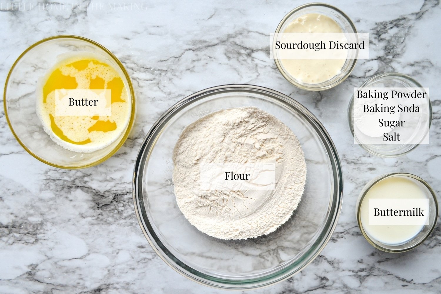 Sourdough Discard Drop Biscuits Ingredients