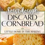 Sourdough discard cornbread