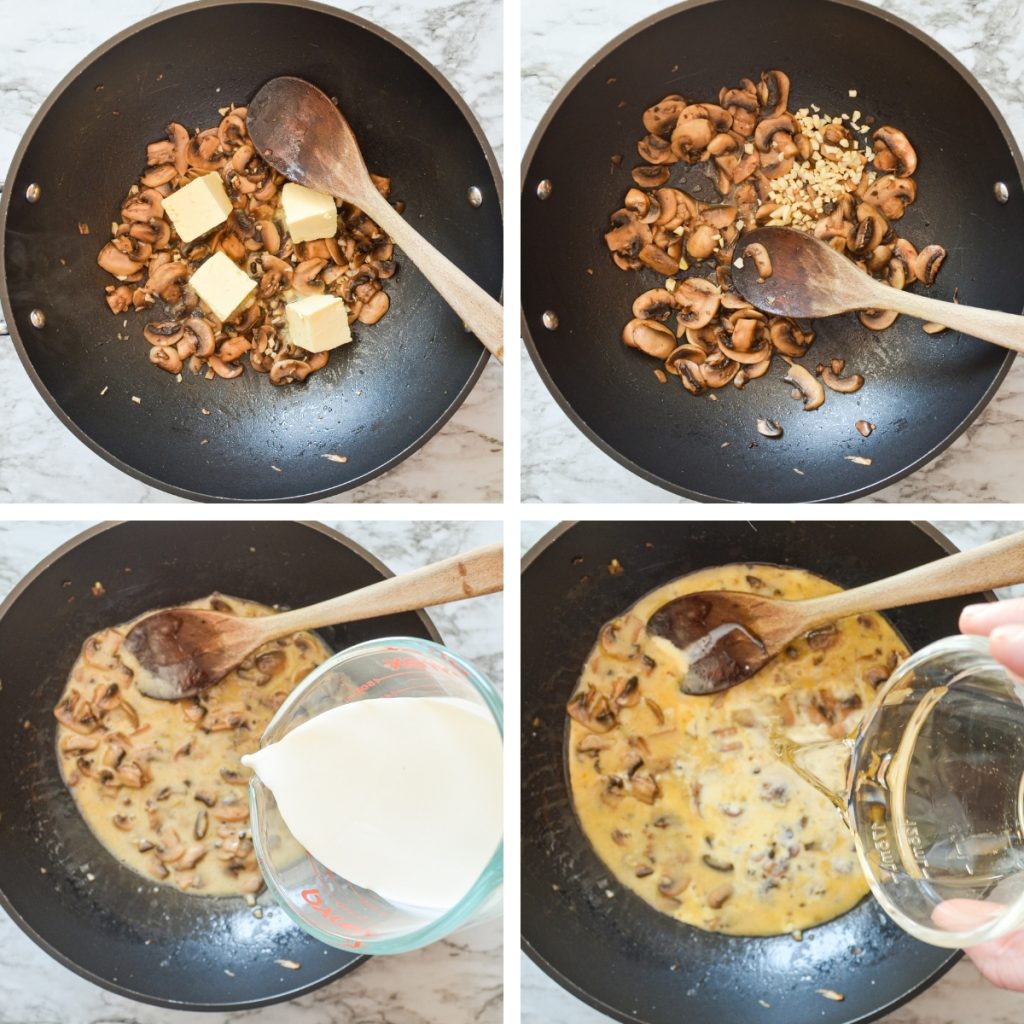 How to make Low Carb Spinach, Mushroom, and Chicken Skillet