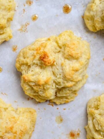 Sourdough drop biscuits