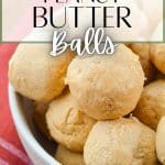 A bowl of plain peanut butter balls.