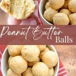 A bowl of peanut butter balls.