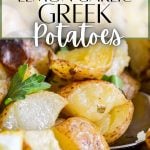 lemon garlic greek potatoes