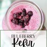 blueberry kefir smoothie