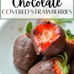 healthy chocolate covered strawberries