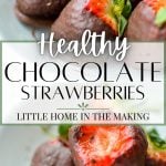 healthy chocolate strawberries