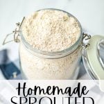 homemade sprouted oat flour