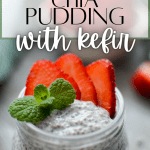 Chia pudding with kefir