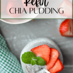 Healthy kefir chia pudding