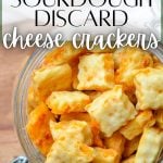 sourdough discard cheese crackers