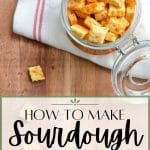 how to make sourdough cheese crackers