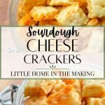 sourdough cheese crackers