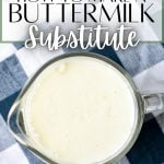 how to make a buttermilk substitute
