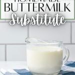 homemade buttermilk substitute