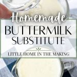 homemade buttermilk substitute