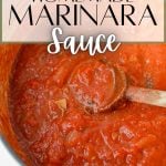 homemade marinara sauce