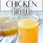 homemade chicken broth