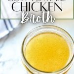 how to make chicken broth