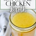 how to make chicken broth