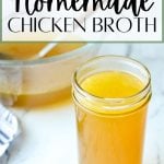 how to make homemade chicken broth