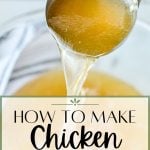 how to make chicken broth