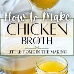 how to make chicken broth