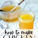 how to make chicken broth