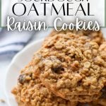 sourdough oatmeal raisin cookies