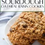 sourdough oatmeal raisin cookies