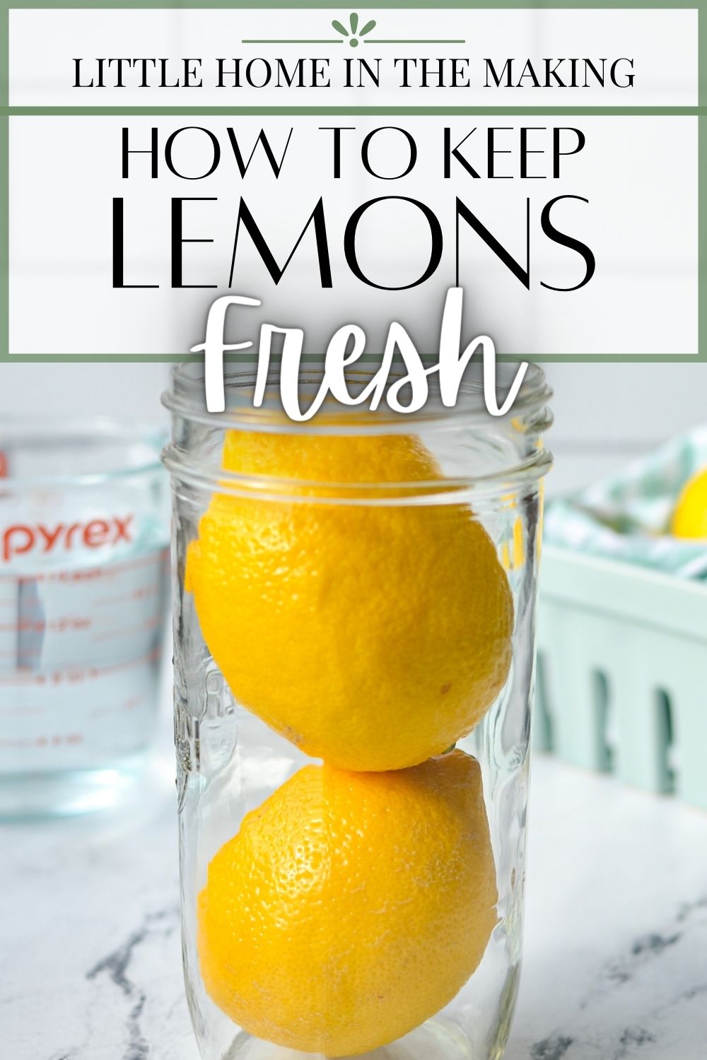 How to Keep Lemons Fresh {Works for Limes Too!}