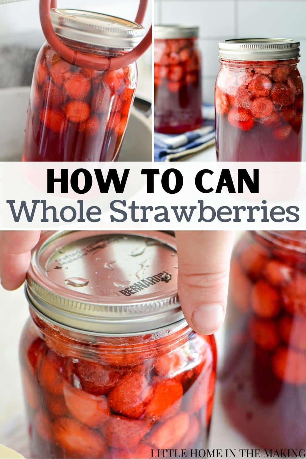 Canning Strawberries Little Home in the Making