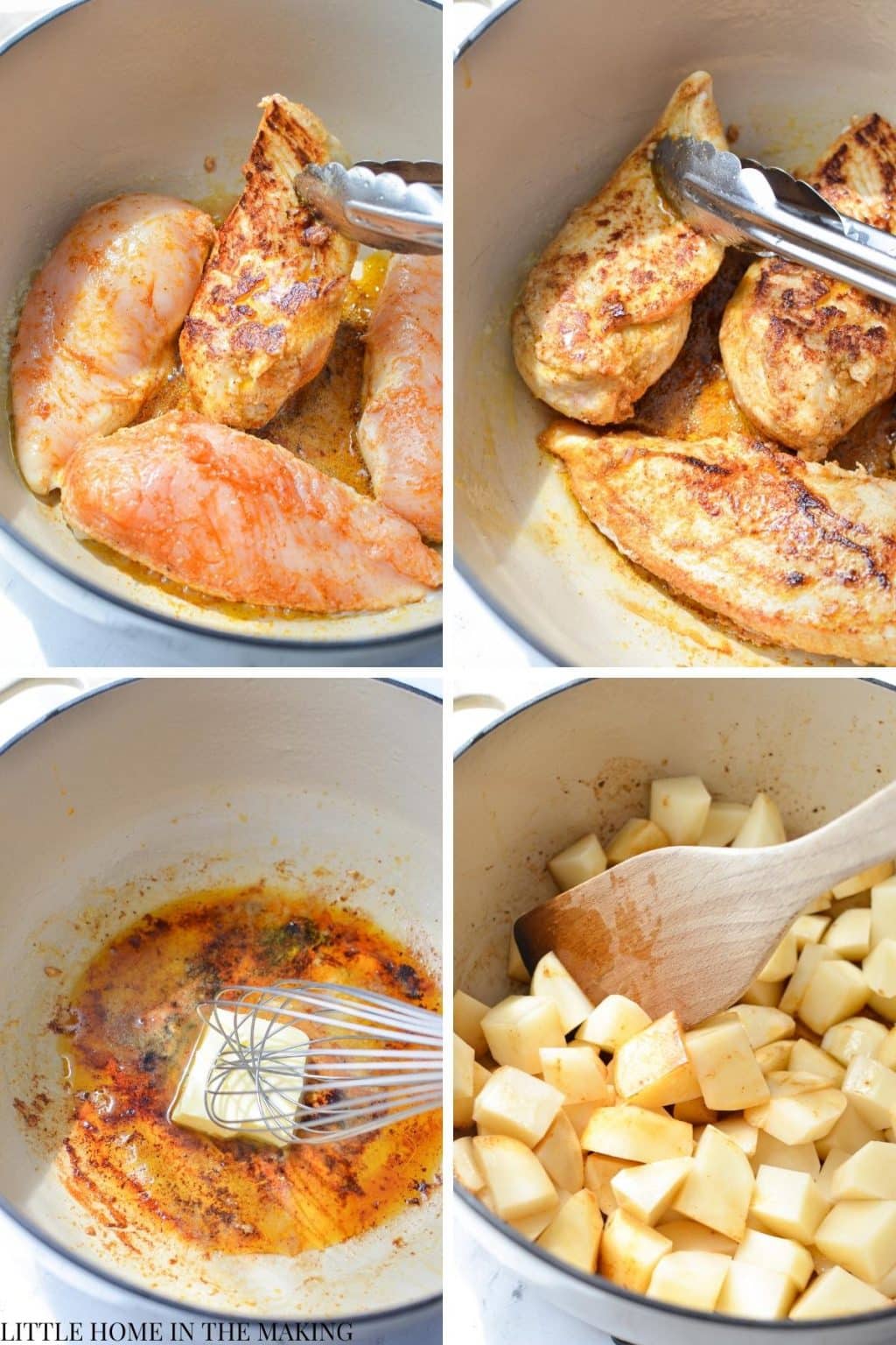 Dutch Oven Chicken Breast and Potatoes