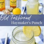 A lemon beverage made with ACV, lemon, ginger, and honey.